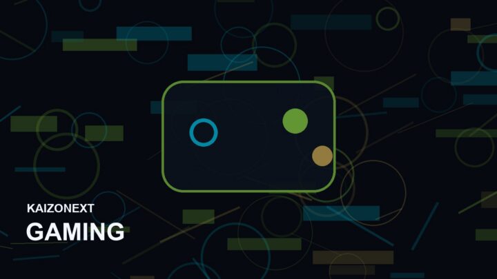 Controller stilizzato con luci gaming e onde neon